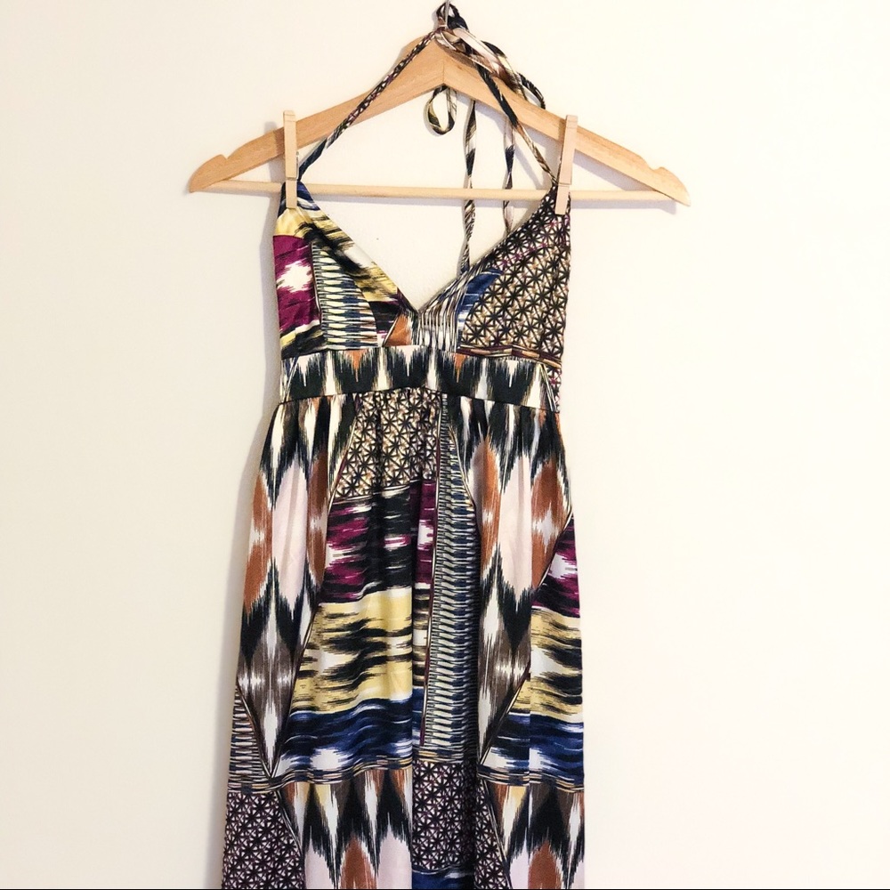 H&M patterned maxi dress (size 4)